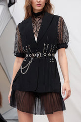 Fringe Detail Corset Vest